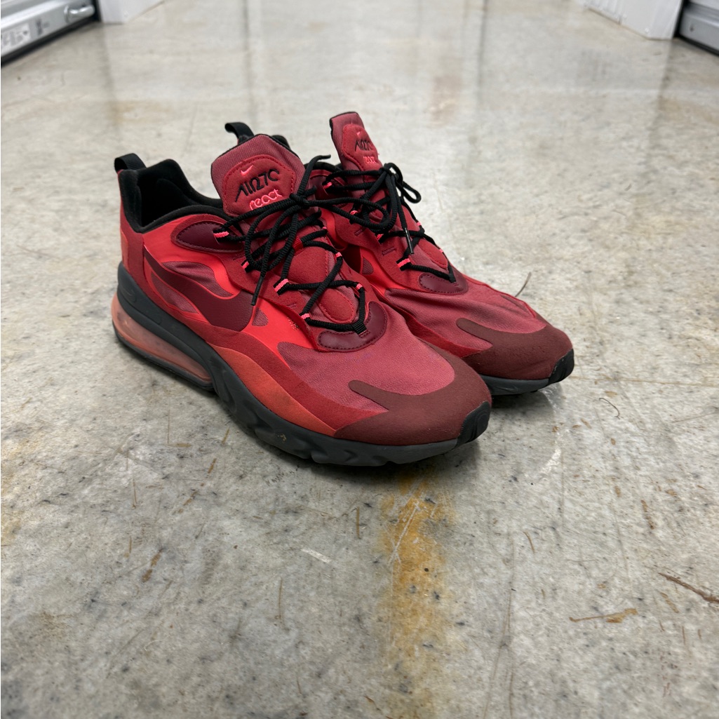 Nike Air Max 270 React Men's Red Athletic Shoes